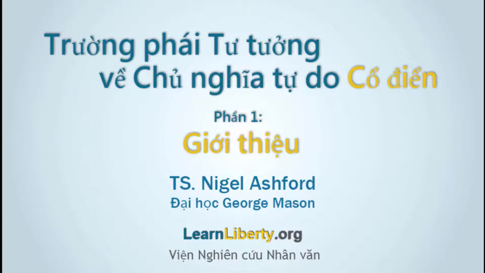 chủ nghĩa tự do cổ điển