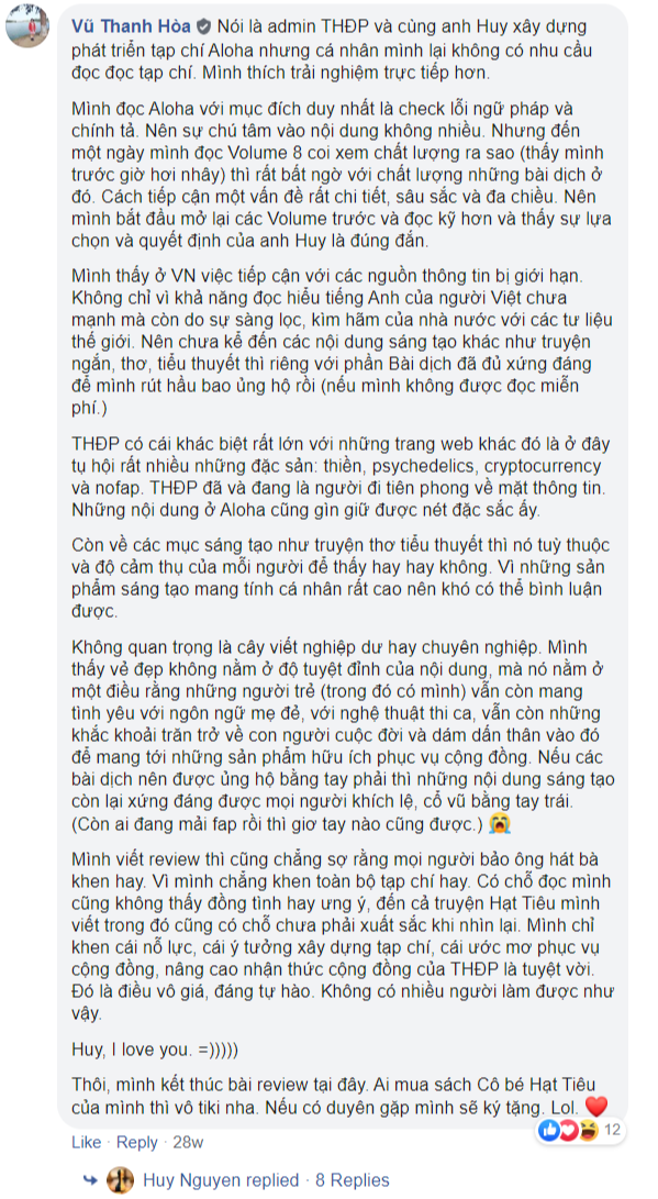 Tạp chí Aloha - Triết Học Đường Phố 2.0 Magazine screenshot-www.facebook.com-2019.09.30-11_50_19